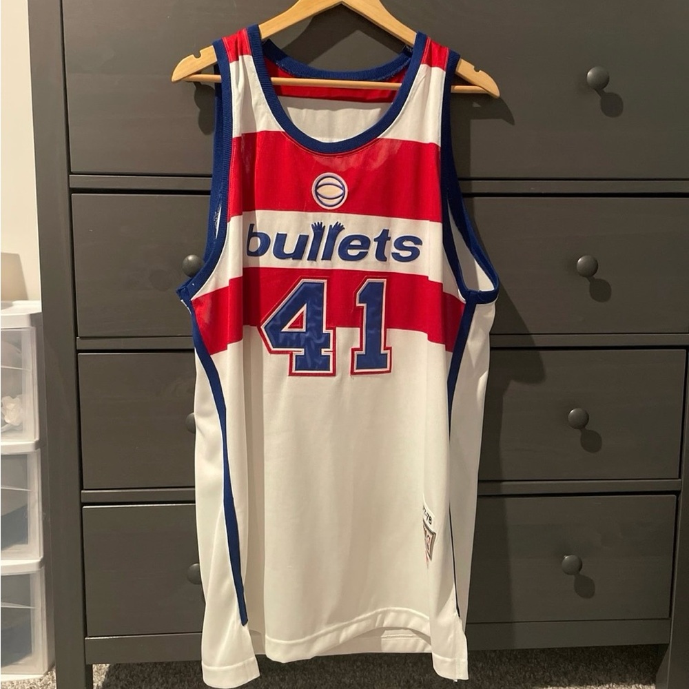 Mitchell and Ness Washington Bullets Jersey